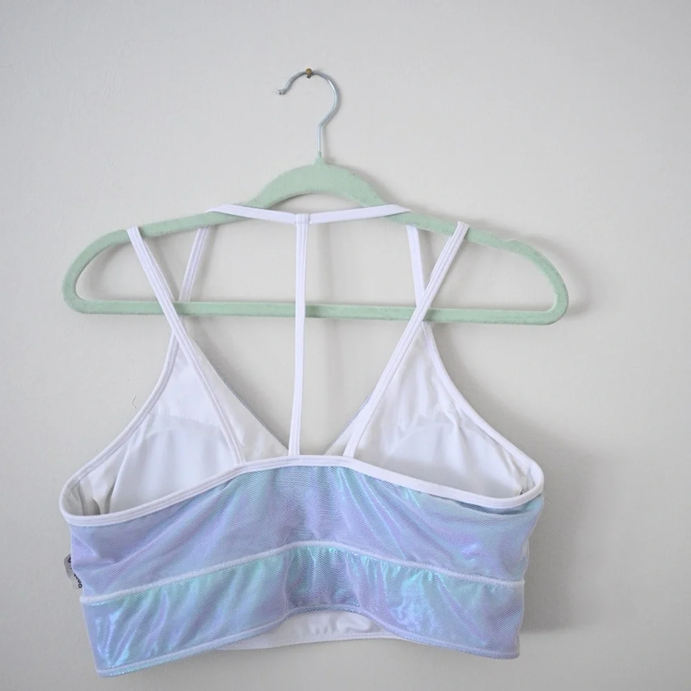 Reebok Iridescent Strappy Bralette Size XL - Picture 3 of 9